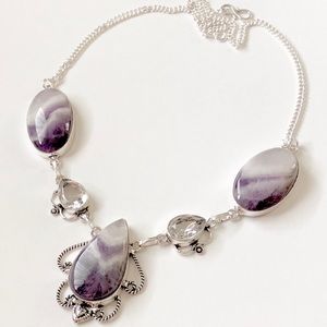 ✨🎈AMETHYST AND WHITE TOPAZ NECKLACE🎉